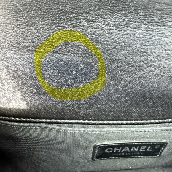 Chanel Black Quilted Leboy Bag , Lambskin leather Silver Accents.COA included - Picture 14 of 16